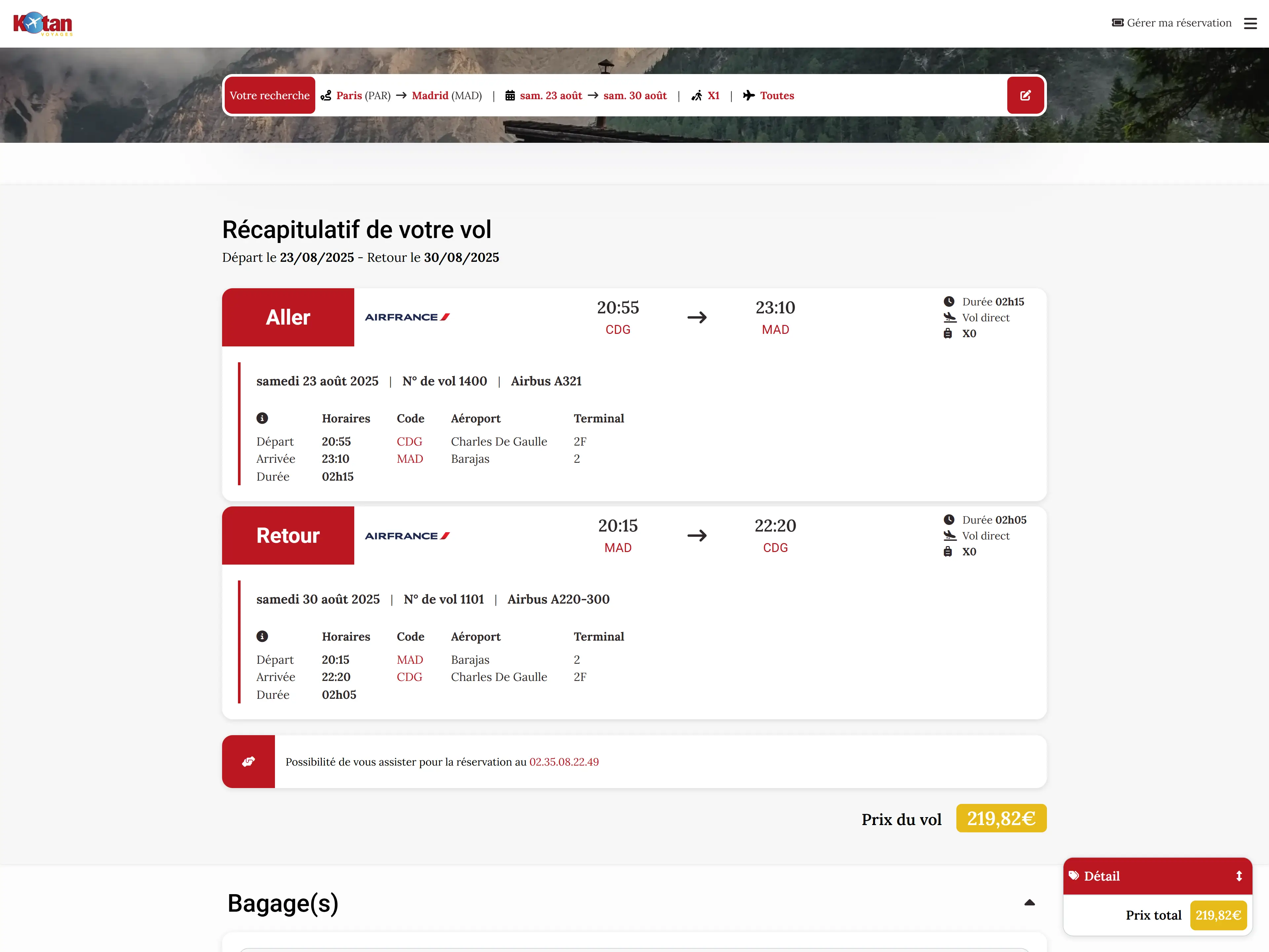 Récap Kotan Voyages